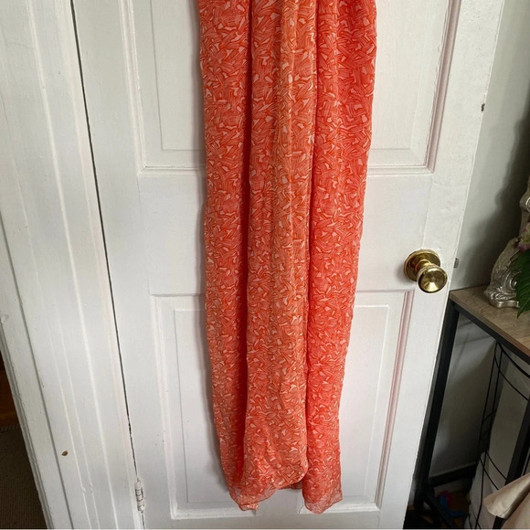 DVF Diane Von Furstenberg Silk Tent Dress Lilita Ogami Orange Size P - Picture 3 of 6